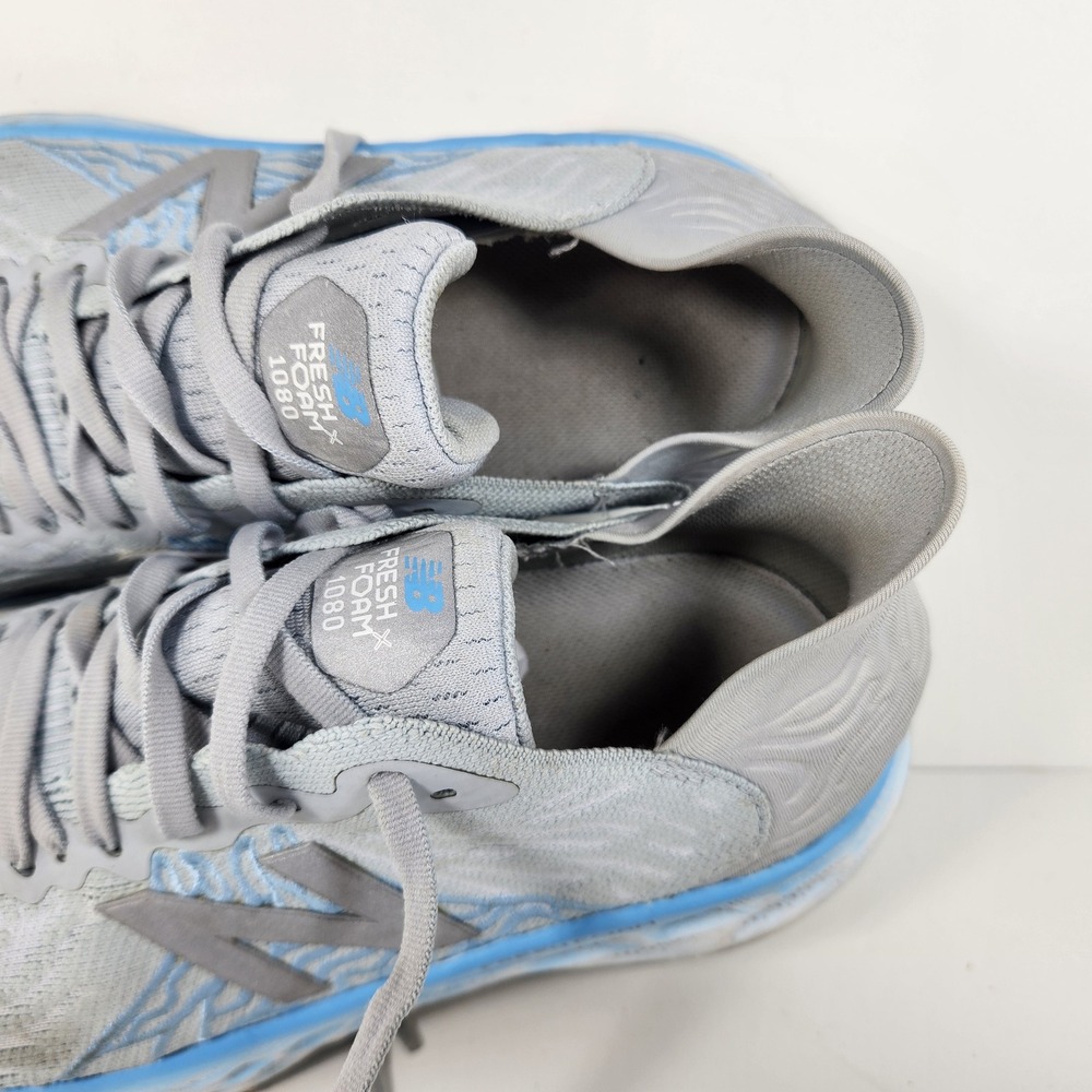 New Balance Fresh Foam 1080 v10 Womens 11 2E Wide Grey Blue Running W1080G10 - Picture 7 of 8